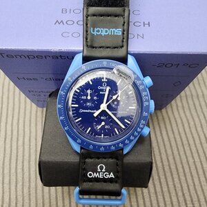 Swatch X Omega Bioceramic Moonswatch Mission To The Neptune Watch